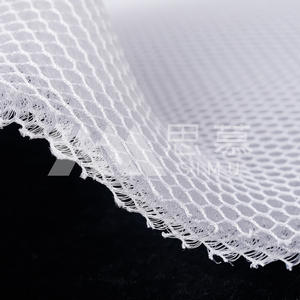 Siège de voiture ventilé en maille 3D, tissu en maille diamant respirant, blanc, grands trous, 100% polyester, résistant à l'abrasion - Product Image 3