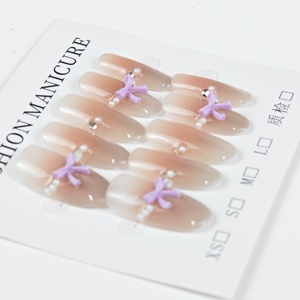 Puntas de <span class=keywords><strong>uñas</strong></span> de Gel suave Yelix, <span class=keywords><strong>Uñas</strong></span> postizas personalizadas privadas, <span class=keywords><strong>uñas</strong></span> acrílicas largas personalizadas, múltiples estilos, accesorios a presión, Stiletto - Product Image 1