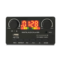 Tarjeta Decodificadora de MP3 de 2*40W, Amplificador, Reproductor de Música Digital MP3, Tarjeta de Música de Plástico ABS con Decodificador de Sonido a USB