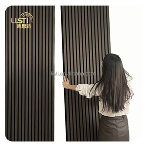 Panel de pared 3D de nogal oscuro de fábrica de China, Panel de madera de trampa de Bajo acústico para teatro, estudio, <span class=keywords><strong>cine</strong></span>, diseño de interiores comercial - Product Image 3