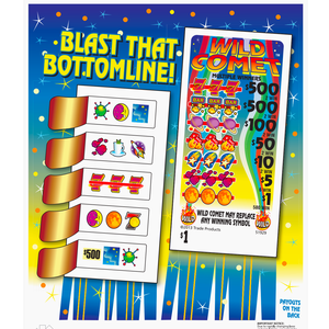 Fabricante de Impressão Personalizada de Loteria Bingo com Design Gratuito, Impressão de Dados Variáveis em Cinco Janelas, Padrão de Loteria com Anel de Puxar Duplo Lado - Product Image 3