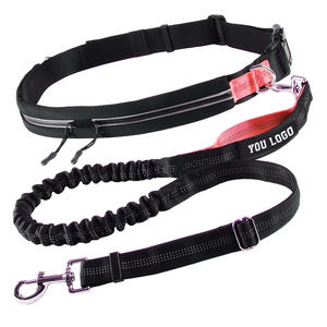 Hands-Free Jogging Hiking Running <span class=keywords><strong>Belt</strong></span> 120-180 Cm Elastic <span class=keywords><strong>Dog</strong></span> Lead dengan Tas Pinggang untuk Anjing Sedang dan Besar - Product Image 6