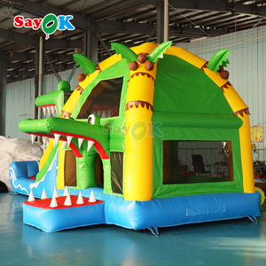 Sayok 23ft thương mại cấp Nhà trả lại kết hợp lớn cá sấu <span class=keywords><strong>Inflatable</strong></span> nhà trả lại nhảy lâu đài bouncy - Product Image 3
