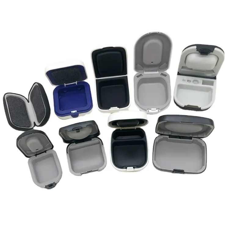 Caixa dura para aparelhos auditivos digitais widex, caixa pequena de plástico personalizada para todos os tipos de acessórios para aparelhos auditivos/