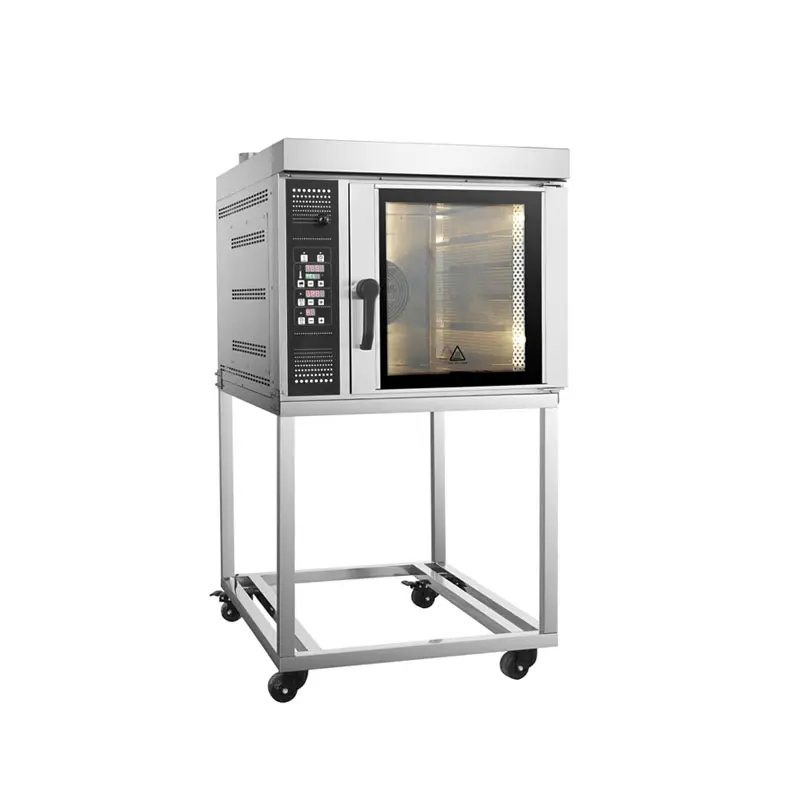 Peralatan memanggang Oven konveksi komersial Oven konveksi roti Pizza 5 nampan untuk memanggang roti dan kue