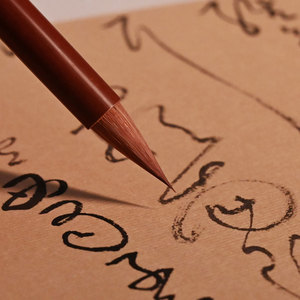Ensemble <span class=keywords><strong>de</strong></span> stylos <span class=keywords><strong>de</strong></span> calligraphie traditionnelle chinoise portables avec poils mixtes <span class=keywords><strong>et</strong></span> manche en bois durable pour la pratique <span class=keywords><strong>de</strong></span> l'écriture en voyage - Product Image 1