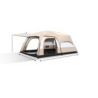 Grande tente de camping familiale pour 6-8 personnes, double couche, quatre saisons, imperméable, résistante au soleil, respirante, pour l'extérieur, nécessite un montage.