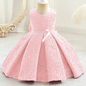 बच्चों फूलों की लड़की धनुष पोशाक 2-13 साल की राजकुमारी पार्टी की पोशाक के लिए तैयार स्टॉक - Product Image 5