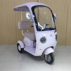 Стильный новый модный трехколесный полузакрытый Электрический трехколесный велосипед для семейных поездок - Product Image 4