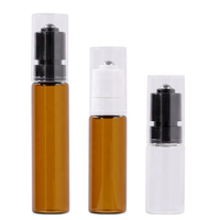 10ml 15ml 20ml rouleau de verre transparent ambré sur des bouteilles avec des bouteilles de parfum de boule de rouleau de couverture transparente étanche