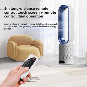 <span class=keywords><strong>Ventilateur</strong></span> sans pales le plus vendu, pratique, avec télécommande, moteur sans balais, minuterie, silencieux, pour bureau, chambre, <span class=keywords><strong>ventilateur</strong></span> intelligent de bureau ou de sol - Product Image 3
