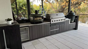 Fabrication d'îlots <span class=keywords><strong>de</strong></span> cuisine extérieure en acier inoxydable, <span class=keywords><strong>barbecue</strong></span> d'extérieur, ensemble <span class=keywords><strong>de</strong></span> grils <span class=keywords><strong>de</strong></span> <span class=keywords><strong>barbecue</strong></span> - Product Image 2
