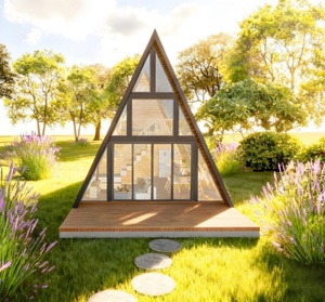 Casas Modulares de Madera con Estructura en A, Prefabricadas, con Techo de Tejas, Impermeables y Duraderas, para Alquileres Rurales - Product Image 6