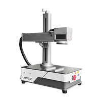 Machine de marquage laser UV 20W 30W 50W Sino-Galvo à fibre optique, compatible DXF/PLT/AI, mini CNC portable avec refroidissement par eau