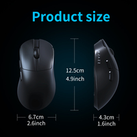 Mouse Inalámbrico para Juegos Ajazz AJ179 V2, Ligero, 12000 DPI, Ergonómico, Óptico, de Alta Precisión para Jugadores de PC