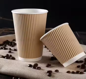 480ml Paper Biodegradable Disposable <b>Drinking</b> Cup for Home Office and Party Use Recyclable Cups - Product Image 4