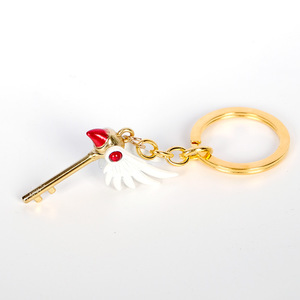 Anime Cardcaptor Sakura chim shapeshifting ma thuật Keychain kim loại mặt dây chuyền vòng chìa khóa Girls' ngày lễ Quà Tặng - Product Image 1