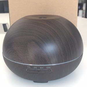 Diffuseur d'arômes en bois grainé JCSY-016, humidificateur alimenté par USB de 400 ml, cadeau pour la maison ou le bureau avec fonction minuterie - Product Image 4