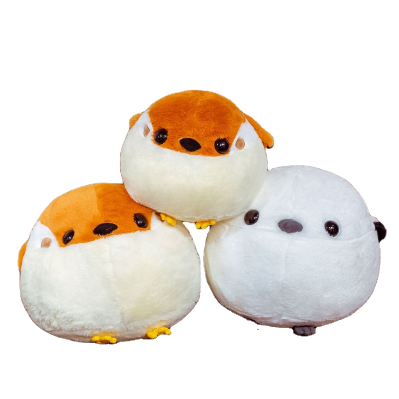 Yanxiannv cpc kawaii животные плюшевые игрушки круглый Воробей мягкая игрушка подушка для детей плюшевая игрушка синица