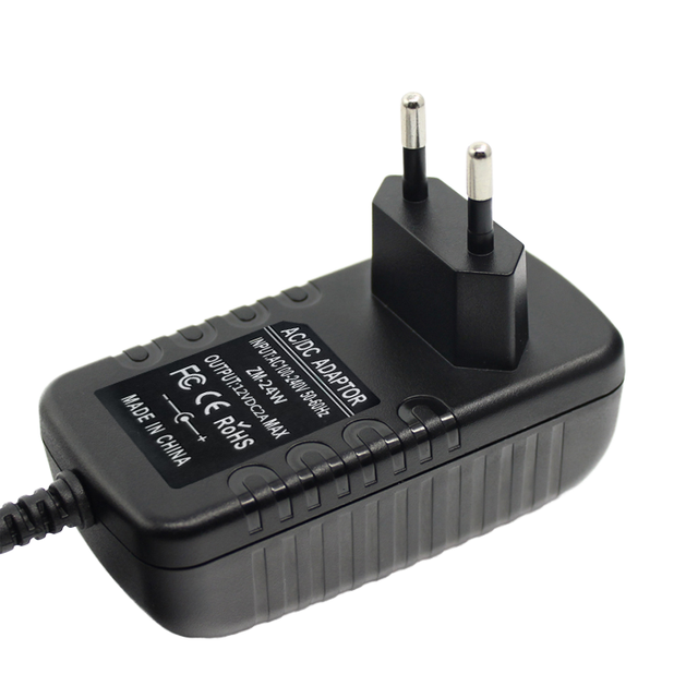 Brand New 12V 2A 24W Laptop Charger Adaptor Universal AC Power Supply with OTP Protection for LED Light Notebook