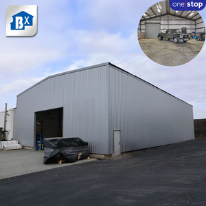Estilo industrial 200m ² Estructura de acero prefabricada Almacén Pequeño edificio de almacenamiento con servicio ONE-STOP - Product Image 3