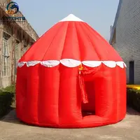 Индивидуальный праздничный надувной дом, красный дешевый надувной павильон, купольная палатка
