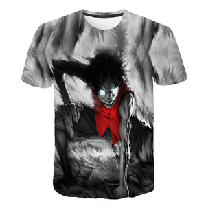 T-Shirt Anime con Personaggi Manga Giapponesi Stampate in 3D 100% Poliestere all'Ingrosso - Product Image 2