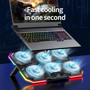 <span class=keywords><strong>Support</strong></span> pour <span class=keywords><strong>ordinateur</strong></span> <span class=keywords><strong>portable</strong></span> à 7 hauteurs réglables avec port USB <span class=keywords><strong>support</strong></span> de bureau pour équipement de jeu léger rvb 17.3 pouces coussin de refroidissement pour <span class=keywords><strong>ordinateur</strong></span> <span class=keywords><strong>portable</strong></span> - Product Image 5
