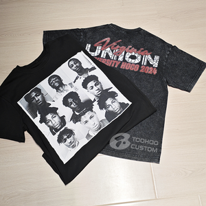 T-shirts pour hommes en coton 100% de haute qualité, coupe classique, imprimés, à manches courtes, pour l'été, et shorts en denim ornés de strass, ensemble 2 pièces - Product Image 1