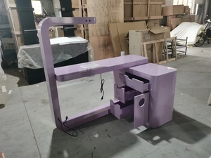 Ensemble de Table <span class=keywords><strong>pour</strong></span> manucure et soins des <span class=keywords><strong>ongles</strong></span>, violet clair et brillant, Style français classique, 2019, garantie de 10 ans - Product Image 2