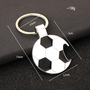 <span class=keywords><strong>Kaiku</strong></span> 2026 - Llavero Abridor de Botellas Redondo de Aleación de Zinc Metálico 3D Creativo para Accesorios de Coche, Diseño de Fútbol Personalizado - Product Image 2
