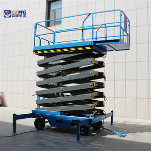 Plataforma Elevadora de Tijera Eléctrica Móvil Mini de 4m 6m 8m, Elevadores de Tijera Hidráulicos de Movimiento Manual - Product Image 5