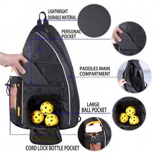 Échantillon gratuit Sac à dos de sport imperméable à grande capacité personnalisé pour le tennis de table, le pickleball, 2 en 1 avec logos - Product Image 2