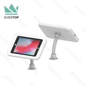 LST04-P 9,7-10,5 "caja de plástico bloqueo mesa superior Tablet PC Kiosk, tableta comercial quiosco pantalla soporte de mesa para iPad/android