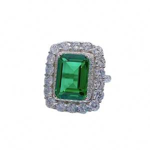 Diamant Weiß Schmuck Grün <span class=keywords><strong>Gold</strong></span> <span class=keywords><strong>Penis</strong></span> Zirkon <span class=keywords><strong>Ring</strong></span> - Product Image 5