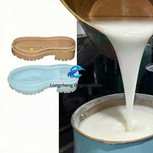 Caoutchouc silicone RTV2 LC pour la fabrication de moules de semelles de chaussures, catalyseur de durcissement à l'étain pour moulage en aluminium, 35 Shore A - Product Image 1