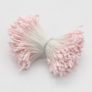 Handmade 360pcs 1mm nhọn Hoa Ngọc Trai nhị Kẹp tóc hoa nhân tạo phụ kiện cho đám cưới DIY Craft - Product Image 6