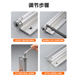 ตัวปิดประตูนิวเซียง 15-55 กก. ปรับความเร็วได้ ทนไฟ สำหรับประตูบ้าน - Product Image 5