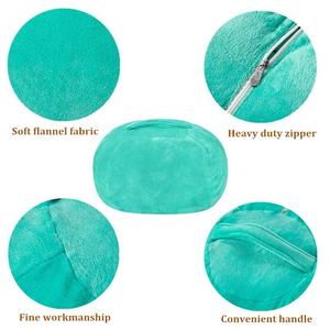 キッズアダルトビーンバッグチェアカバーソフトフランネルぬいぐるみ収納バッグおもちゃ用 - Product Image 3