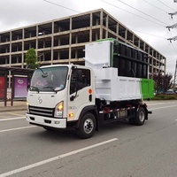 Camion benne à bras déchargeur de déchets Dayun 4x2 à transmission manuelle, moteur diesel, capacité 5 m³, avec système de levage à crochet, en promotion