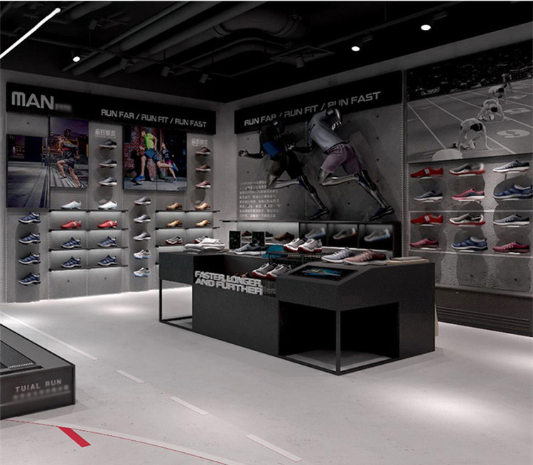 Custom Sportswear Store Fixtures - Elegant Display Racks
