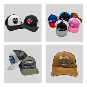 Biểu Tượng Tùy Chỉnh 6 Bảng Điều Chỉnh Rắn Đồng Bằng Thể Thao Cap Dệt Vá Khâu Brim Ngoài Trời Richardson 112 Trucker Mũ Bóng Chày Cho Nam Giới - Product Image 2