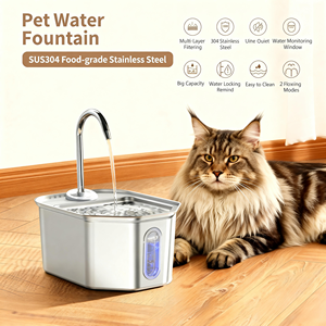 Dispensador de Agua Automático para Mascotas de Acero Inoxidable de 3L, Ecológico, con Carga Automática, Autolimpiante y Ultrasilencioso, el Más Vendido de la Fábrica - Product Image 2