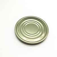 Prix d'usine, couvercles en fer blanc lisses de qualité alimentaire 300D 72,8 mm, couvercles ronds en métal, fermetures pour boîtes et boîtes de conserve