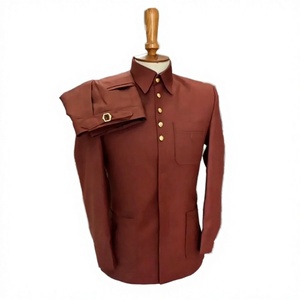 Traje Casual de Verano para Hombre, Transpirable, de Lino/Algodón, Cuello Solapa, Cierre de Cremallera, Corte Slim Fit, Color Amarillo - Product Image 4