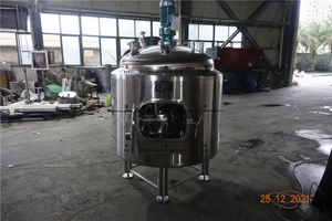 Cuve de brassage en acier inoxydable à double enveloppe de 2500 L, à ouverture supérieure, pour la distillation de whisky de seigle/bourbon, équipement de brassage - Product Image 6