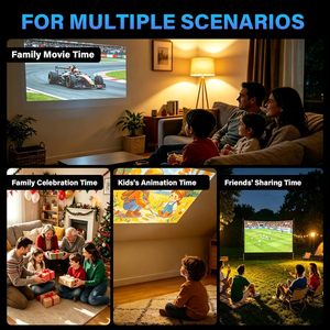 Game <b>Projector</b> Full Auto Focus 1080P Gaming <b>Projector</b> LED 2G+16G 64GB 30000 Games Android 11 400 Lumens Portable Built-in - Product Image 5