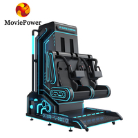 Machine VR 9D à 2 places, simulateur de vol Airbus, jeux vidéo de réalité virtuelle, parc à thème, montagnes russes, machine d'arcade VR