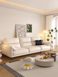 थोक भूरे रंग की चमड़े 3 सीटर रहने वाले कमरे फर्नीचर लक्जरी सेट सोफा चीन सोफे आधुनिक सोफे सोफे - Product Image 4