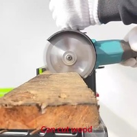 Mini meuleuse d'angle industrielle professionnelle sans balais, outil de découpe compact pour le bois, le métal, compatible avec les batteries Makitas 21V